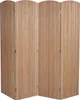 A four-panel folding screen made of bamboo slats, shown standing upright against a white background. Podgląd zdjęcia produktu