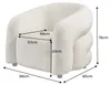 riess-ambiente Sessel VOGUE 95cm beige Samt Lesesessel mit Produktbild-Vorschau 2