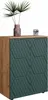 Midi skříňka Vicco Irma Dub Goldkraft/zelená 60 x 81 cm, Náhled obrázku produktu 8