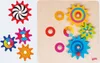 goki Zahnradspiel 7 Räder natur/bunt  Holz 21x21cm Produktbild-Vorschau 1