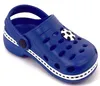 Kinder Clogs Gartenclogs Hausschuhe Sandalen Fußball Blau Produktbild-Vorschau 4