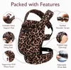 Marsupio Momcozy in cotone, leopardato Anteprima dell’immagine prodotto 2