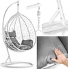 Weißer hängesessel KOKON mit Gestell Produktbild-Vorschau 3