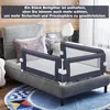 COSTWAY Barrière de lit pliable, Barrière de lit avec Voir les images du produit 5