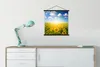 MuchoWow® Textilposter Sonnenblume - Sonne - Wolken 60x60 Produktbild-Vorschau 3
