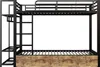 Łóżko piętrowe Merax 90x200 cm, łóżko dziecięce z ramą Podgląd zdjęcia produktu 9