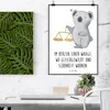 Mr. & Mrs. Panda Bild Waage Astrologie DIN A2 - Weiß - Produktbild-Vorschau 2