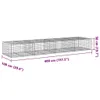 vidaXL Gabion z pokrywą 400x100x50 cm Ocynkowane żelazo Podgląd zdjęcia produktu 6