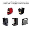 A collage of different coffee machines, with text at the top listing compatible models. Produktbild-Vorschau