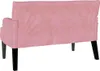 vidaXL Banc Chesterfield Rose 112 x 65,5 x 75 cm Velours Voir les images du produit 6