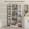 HOMCOM Armoire de cuisine buffet cuisine vaisselier meuble Voir les images du produit 3