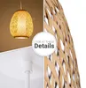Deckenlampe Bambus Hängeleuchte Boho Wohnzimmer Korblampe Produktbild-Vorschau 4