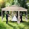 Skladací pavilón Izrielar Pop-up 3,3×3,3×2,68 m – záhradný Náhľad obrázku produktu 9