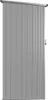A full-frame shot of a gray metal shed door. Produktbild-Vorschau
