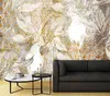 Vlies fototapete Papageien Gold Weiß 350x245 cm Feeby Gold Produktbild-Vorschau 2
