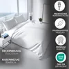 Bettwäsche 155x220 cm Baumwolle Satin Damast Set Gestreift Produktbild-Vorschau 3
