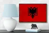 Holzschild Flagge Albanien 18x12cm Retro Flag Albania Produktbild-Vorschau 5