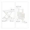 Relaxdays Klapptisch aus Holz, für Wohnzimmer, Balkon & Produktbild-Vorschau 4