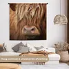 MuchoWow® Wandteppich Wandbehang Schottisches Hochlandrind Produktbild-Vorschau 2