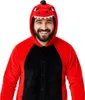 Onesie Kigurumi Pigiama Rosso Dinosauro Travestimento Anteprima dell’immagine prodotto 5