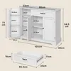 BEALIFE Kuchyňský bufet 105x40x85 cm | 3 dvířka a 1 zásuvka Náhled obrázku produktu 3