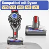 A close-up of a vacuum cleaner attachment and part of the vacuum cleaner handle, with compatibility information displayed above. Produktbild-Vorschau