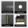 MODFU Mobile TV basso con 4 cassetti e 2 ante in vetro, Anteprima dell’immagine prodotto 4