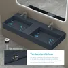 doporro Design Doppelwaschtisch 120x48x13 cm Produktbild-Vorschau 3