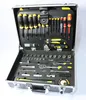 An open tool case filled with various tools, laid out neatly on a white background. Produktbild-Vorschau