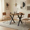 Tischgestell 'Klixjö' 2er-Set Stahl X Form 72 x 70 x 10 cm Produktbild-Vorschau 2