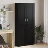 vidaXL Černá knihovna dubového vzhledu 82,5 x 30,5 x 185 cm Náhled obrázku produktu 3