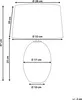BELIANI Tischlampe Transparentes und graues Rauchglas Produktbild-Vorschau 3