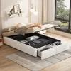 okwish Čalouněná postel 140x200 cm, s hydraulickým úložným Náhled obrázku produktu 1