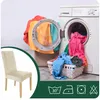 Stuhlhusse Stretch Kaschmir - Samt - Universal - Esszimmer Produktbild-Vorschau 2
