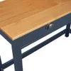 vidaXL Konzolový stolek Hill 2 zásuvky šedý 110x45x74 cm Náhled obrázku produktu 3