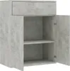 A concrete-effect cabinet with a drawer and two doors, one door is open. Anteprima dell’immagine prodotto