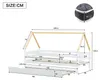 Merax Kinderbett 90x200cm Ausziehbett mit Rausfallschutz Produktbild-Vorschau 7
