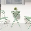 vidaXL Bistrotisch Hellmint Ø50x71 cm Pulverbeschichteter Produktbild-Vorschau 3