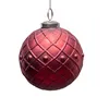 Christbaumkugelset, Rund, 6er Set | Glas, Rot, Struktur | Produktbild-Vorschau 4
