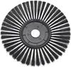 A circular brush with black bristles and a gray central hub, isolated on a white background. Produktbild-Vorschau