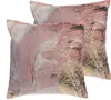 BELIANI Zestaw 2 poduszka różowy akwarela 45 x 45 cm z Podgląd zdjęcia produktu 1