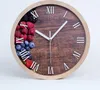 Holzuhr 30fi cm wanduhr - weiße Spitzen - Waldfrüchte Produktbild-Vorschau 1