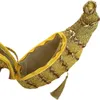 A close-up view of an open, decorative handbag. Produktbild-Vorschau