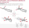 HOMCOM Weihnachtsbaum 1,2 m Christbaum Kunsttanne 130 Produktbild-Vorschau 5