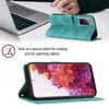 A collage showing a teal phone case with a laptop in the background and a phone with a colorful wallpaper in the foreground. Produktbild-Vorschau
