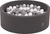 KiddyMoon Bällebad 90x30cm 300 Bälle ∅7cm Rund Bällepool Produktbild-Vorschau 1