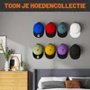 Selbstklebende Hut-Organizer, 12 Stück, schwarz/weiß, für Wandmontage Productafbeelding-voorbeeld