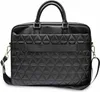 A black briefcase with a quilted geometric pattern on the front. Náhľad obrázku produktu