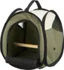 TRIXIE Transporttasche - beige/olivgrün - 27 × 32 × 27 cm Produktbild-Vorschau 1
