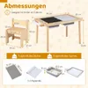 COSTWAY Kindertafelset met stoelen, kindertafels, Productafbeelding-voorbeeld 3
